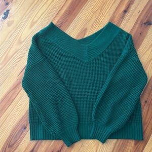 Beautiful green sweater wore  once